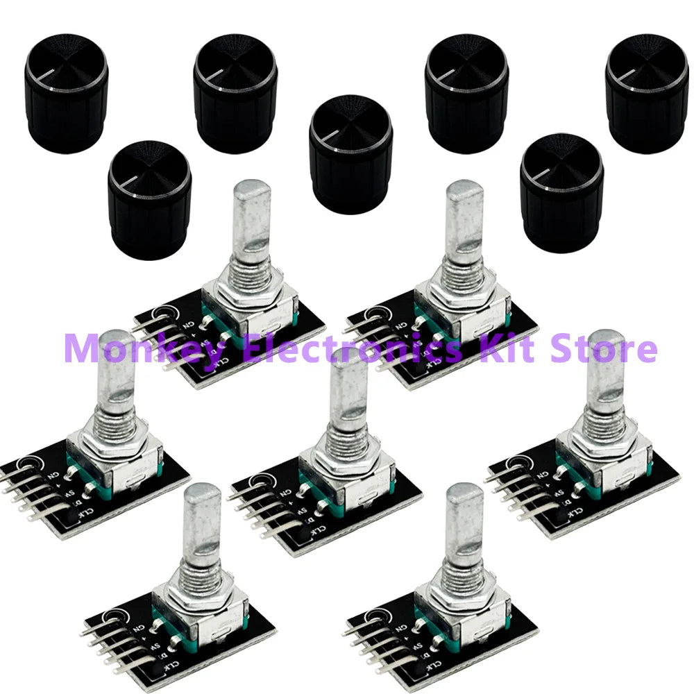 KY-040 Rotary Encoder Module with Knob Cap 5V – 1 to 8 PCS Rotary Encoder Module Axl 7 PCS