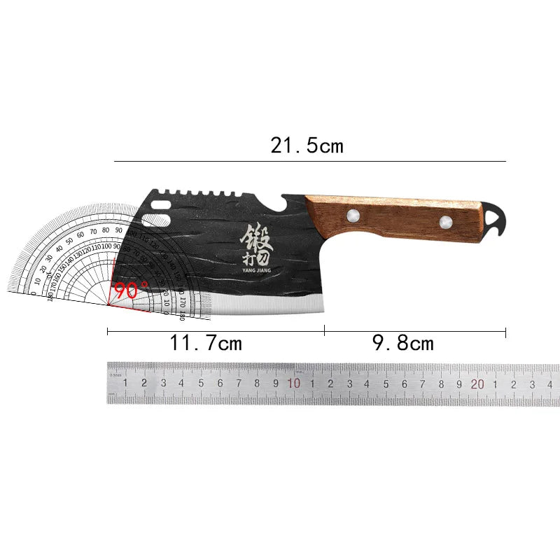 PLYS Forged Stainless Steel Chef Knife – Solid Wood Handle Chef Knife Axl