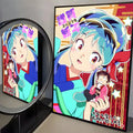 Urusei Yatsura Lum Anime Poster Sticker – Self-Adhesive Wall Art Anime Wall Sticker Axl Black13 30X40cmNoframe