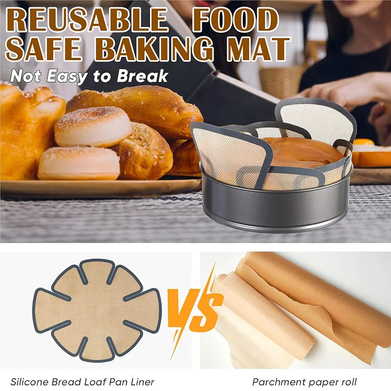 Silicone Baking Loaf Pan Mat – Non-Stick Reusable Bread Liner Silicone Baking Mat Axl
