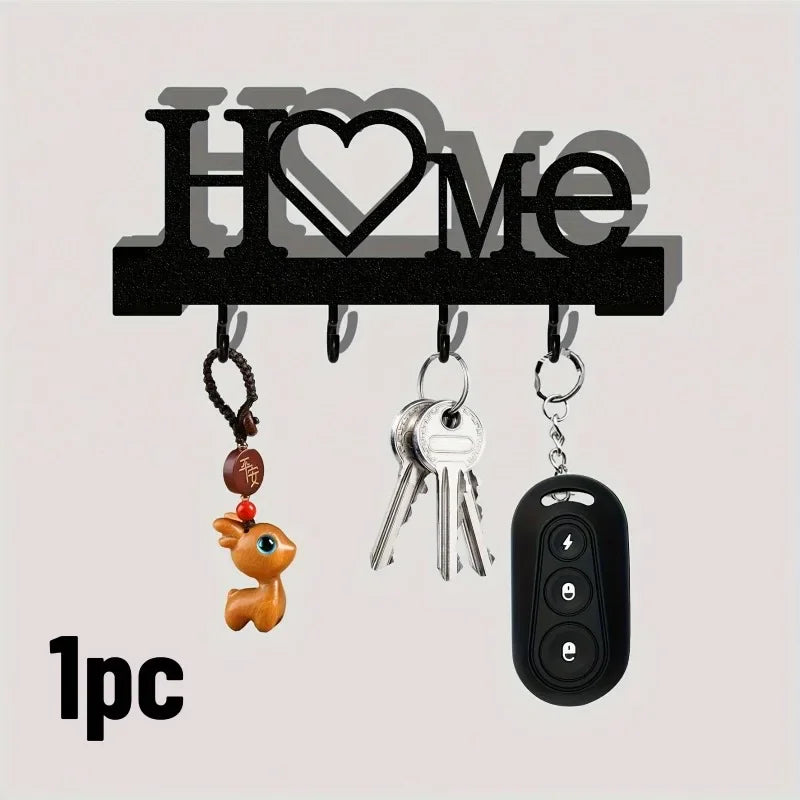 Heart-Shaped Wall Key Organizer with Hooks – No Drilling Wall Key Organizer Axl