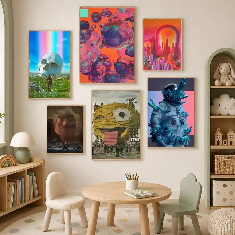 Beeple Wall Art Poster – Self-Stick Waterproof HD Print Wall Art Poster Axl