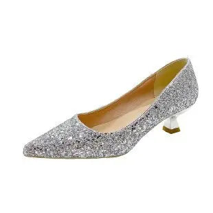 Crystal Wedding High Heels – Bridal Stiletto Pumps for Women Bridal Stiletto Heels Axl Silver 3.5 cm 41