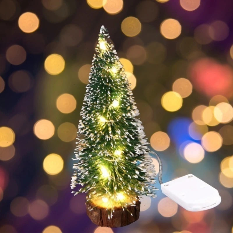 LED Mini Artificial Christmas Tree Tabletop Décor – 4 Sizes Miniature Christmas Tree Axl