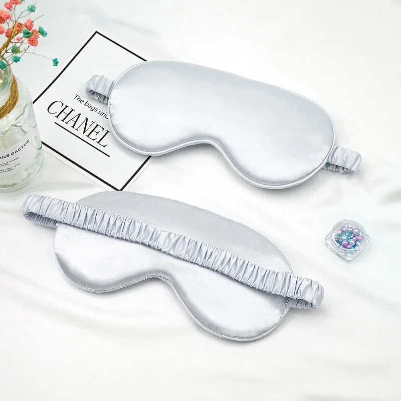 Double-Sided Silk Sleep Eye Mask – Light Blocking Travel Eyeshade Sleep Eye Mask Axl