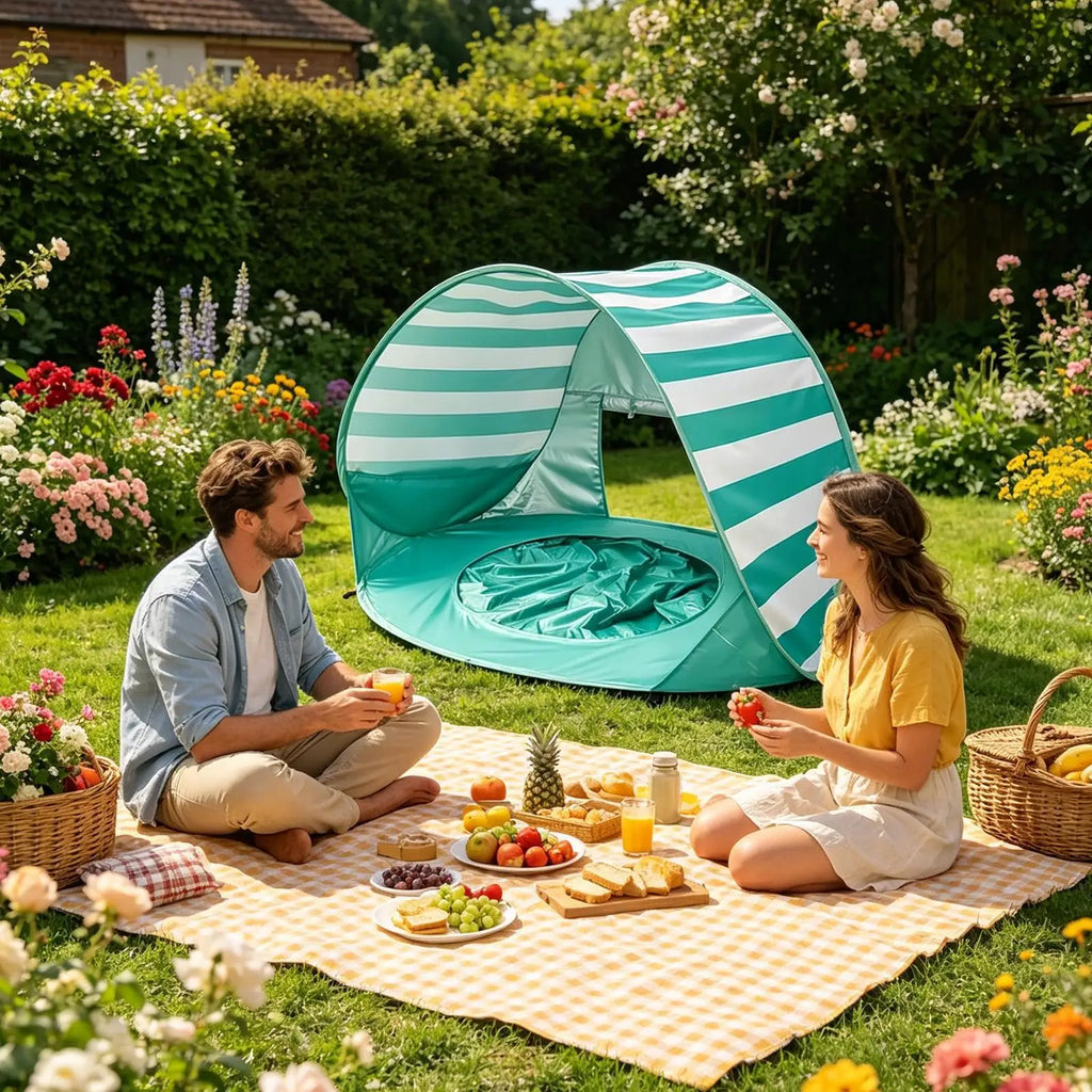 Kids Beach Tent with Mini Pool – Foldable UV Shade Shelter Kids Beach Tent Axl