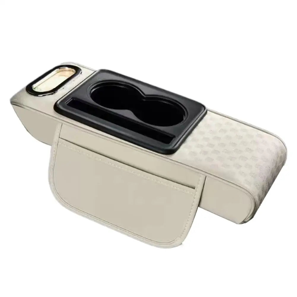 Car Armrest Cushion with Cup Holder & Tissue Pocket | Universal Car Armrest Cushion Axl F