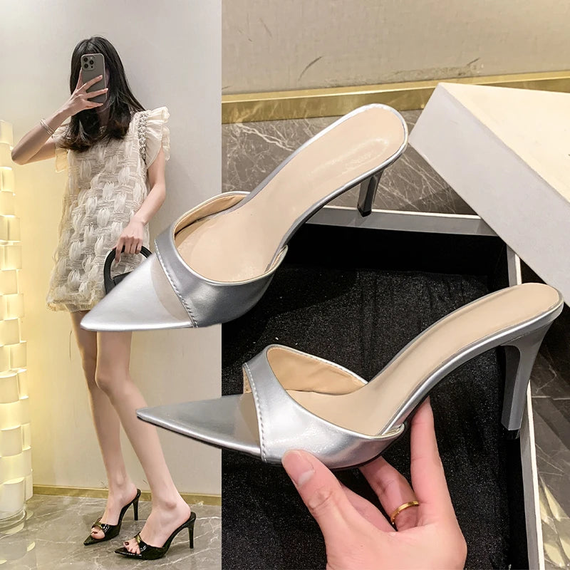 Women's Stiletto Sandals – Pointy Open Toe Summer Heels Stiletto Heel Sandals Axl