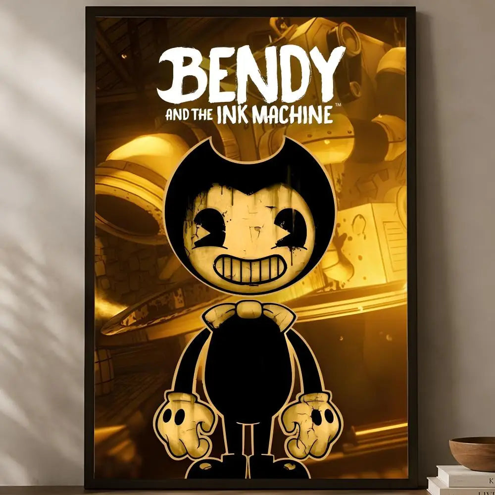 Bandy & Ink Machines Self-Stick HD PVC Wall Art Poster Wall Art Poster Axl White01 50X70cmNoframe