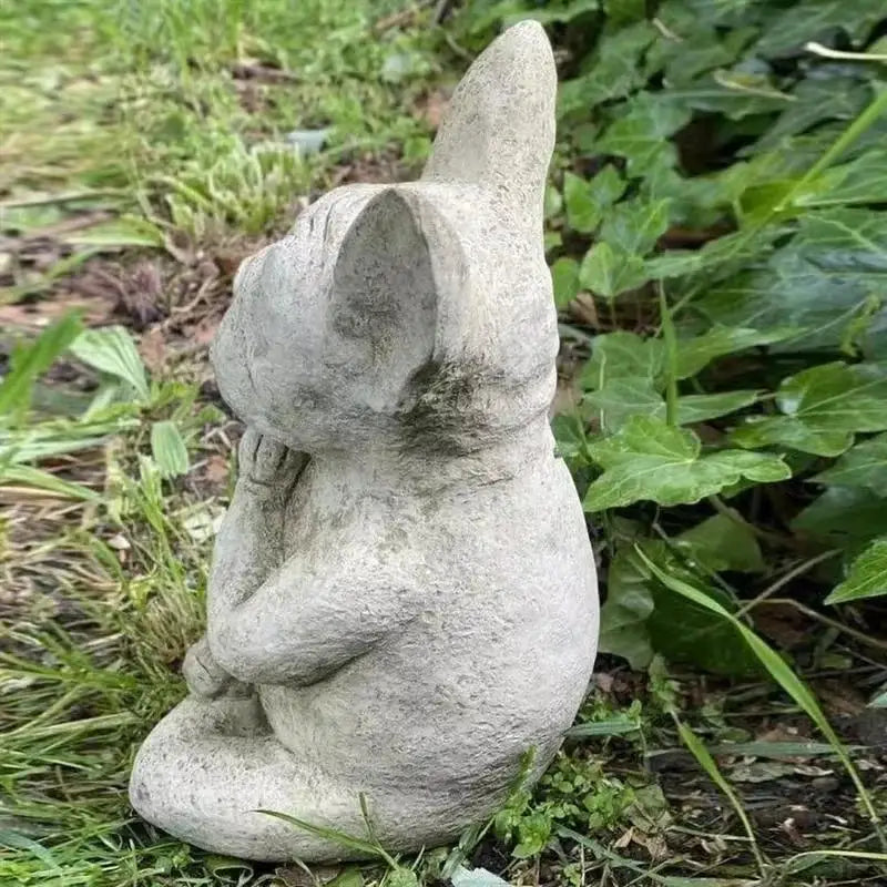 Yoga Pose Meditation Dog Resin Statue – Garden & Home Decor Garden Resin Statue Axl