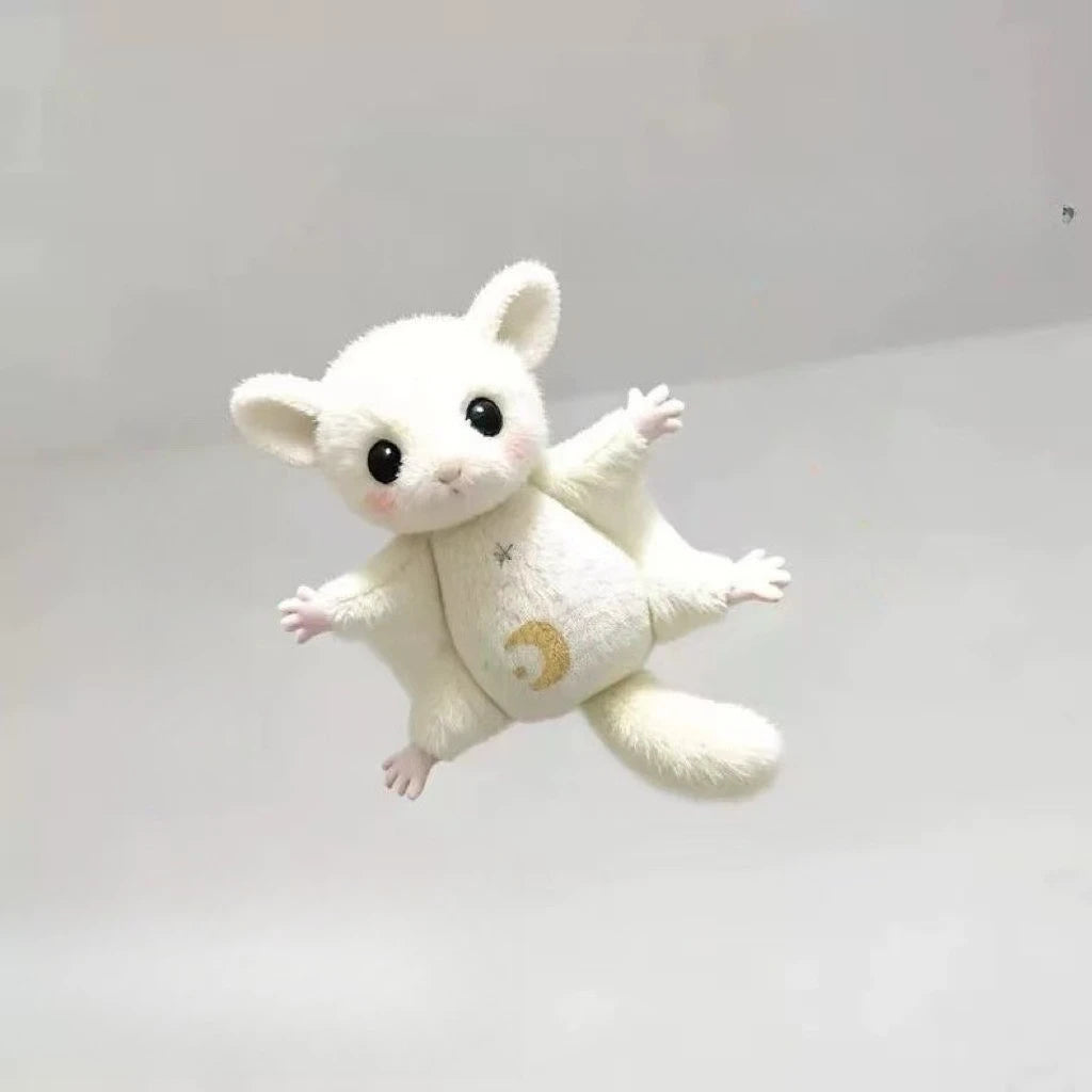 Flying Squirrel Plush Keychain – Sugar Glider Backpack Pendant Plush Keychain Pendant Axl Black-1pcs