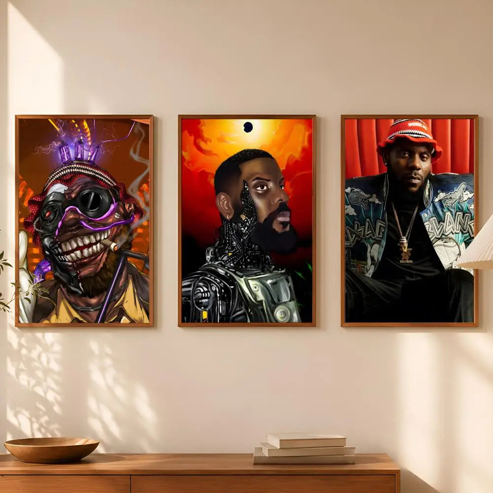 O-ODUMODUBLVCK Self-Stick HD PVC Wall Art Poster | Waterproof Wall Art Poster Axl