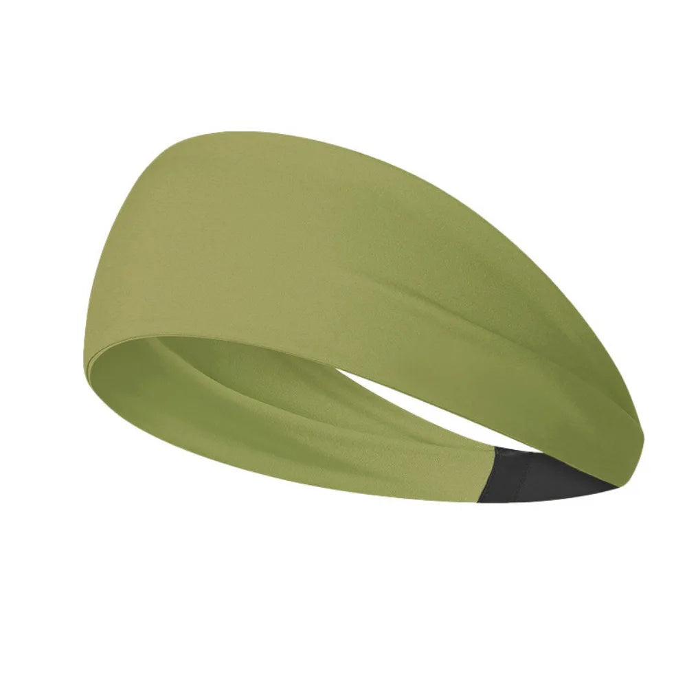 Women's Quick-Dry Moisture-Wicking Workout Headband Stretchy Sports Headband Axl Matcha Green