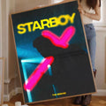 The Weeknd Starboy Self-Adhesive Wall Poster | Bar Room Decor Wall Art Poster Axl z9 50x70cm No Frame