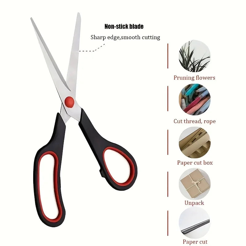 SHIBO 3-Pack Stainless Steel Scissors – Office, Craft & Home Stainless Steel Scissors Axl