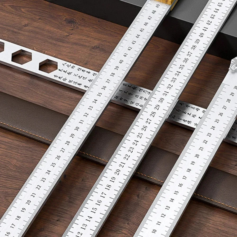 5mm Manganese Steel Measuring Straightedge Ruler – Woodworking Measuring Straightedge Ruler Axl