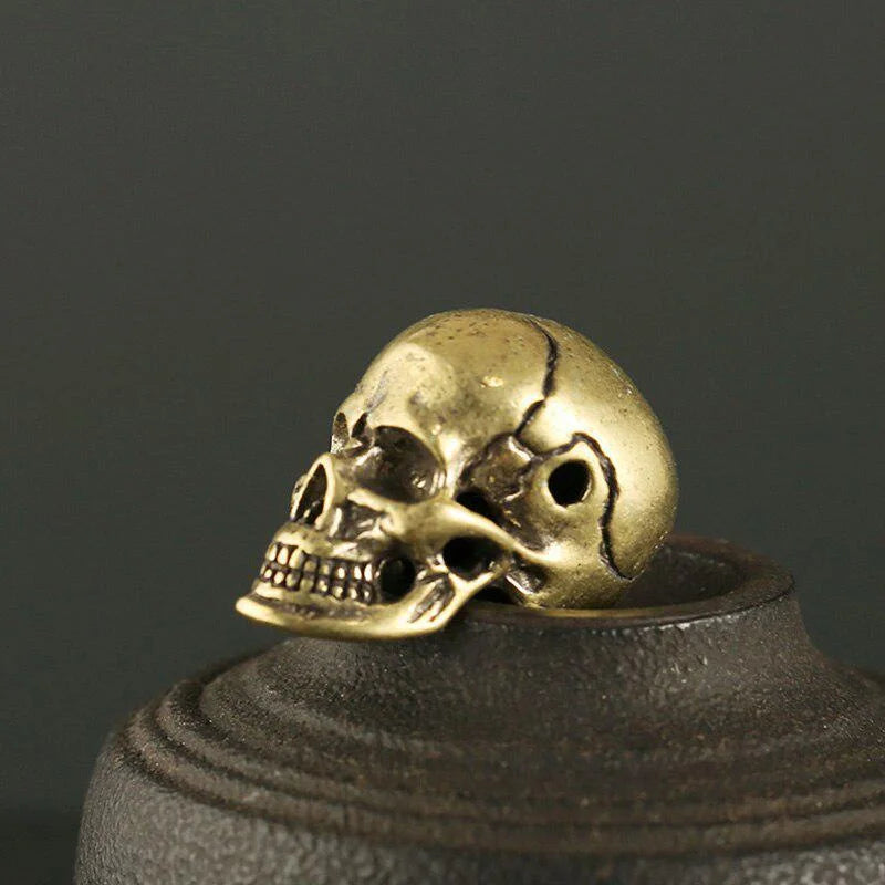 Brass Skull Knife Bead | DIY Paracord Keychain Pendant Paracord Keychain Bead Axl