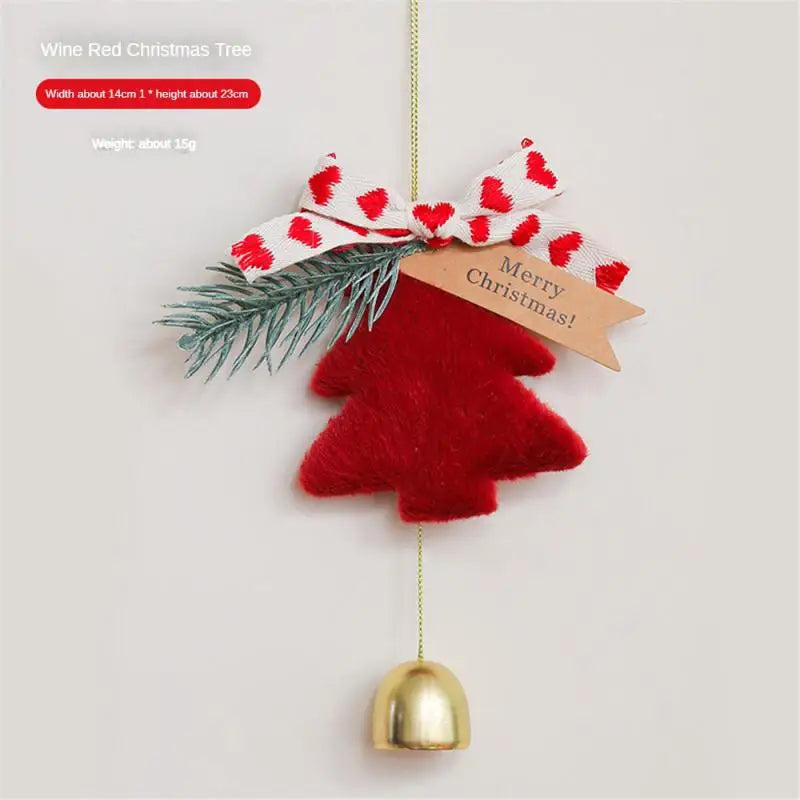 Plush Christmas Bell Pendant – Nordic Style Xmas Tree Ornament Christmas Tree Ornament Axl