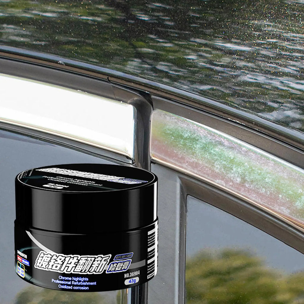 Chrome Restorer Paste 43g – Auto Chrome Polish & Oxidation Remover Chrome Polish Paste Axl