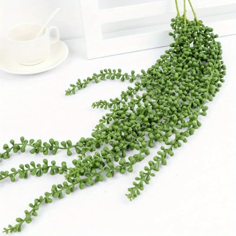 Artificial Succulent Vine Pendant – Fake Hanging Plant Rattan Artificial Plant Vine Axl