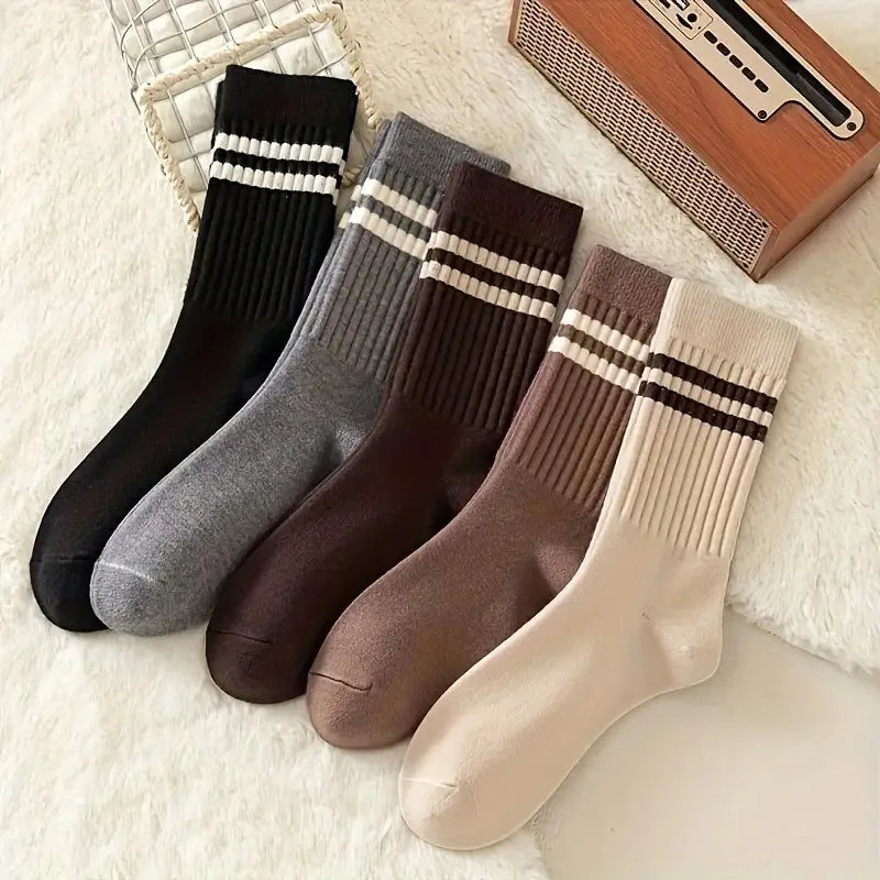 5-Pack Kawaii Expression Printed Ankle Socks for Women Novelty Ankle Socks Axl Beige One Size