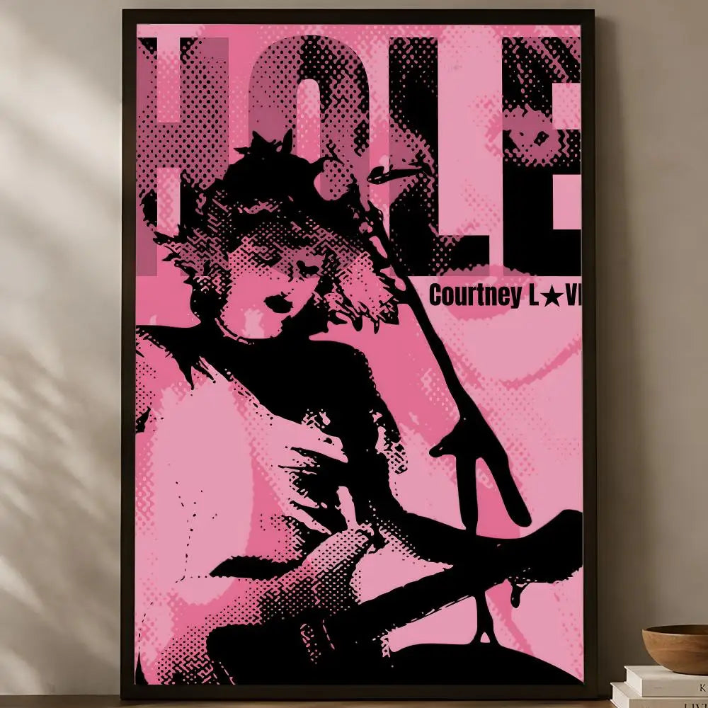 Band H-Hole Self-Stick HD PVC Wall Art Poster – Waterproof Decor Wall Art Poster Axl White03 15X20cmNoframe