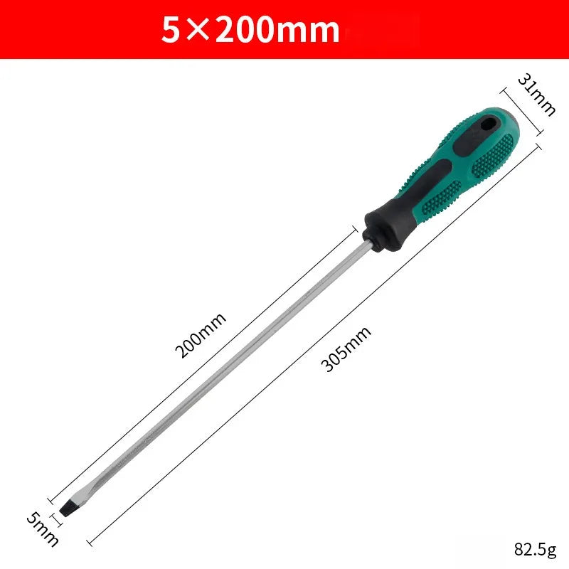 Extra Long Magnetic Screwdriver Set – Flat & Phillips | 2-Piece Screwdriver Set Axl