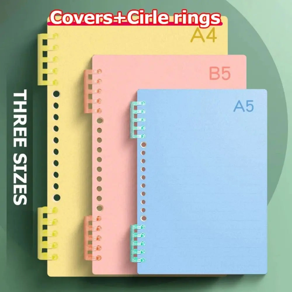 4-Pack Transparent Loose-Leaf Book Covers A4 A5 B5 – PP DIY Loose-Leaf Book Cover Axl