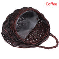 Handmade Wicker Hanging Basket – Rattan Wall Planter Décor Wicker Hanging Basket Axl coffee