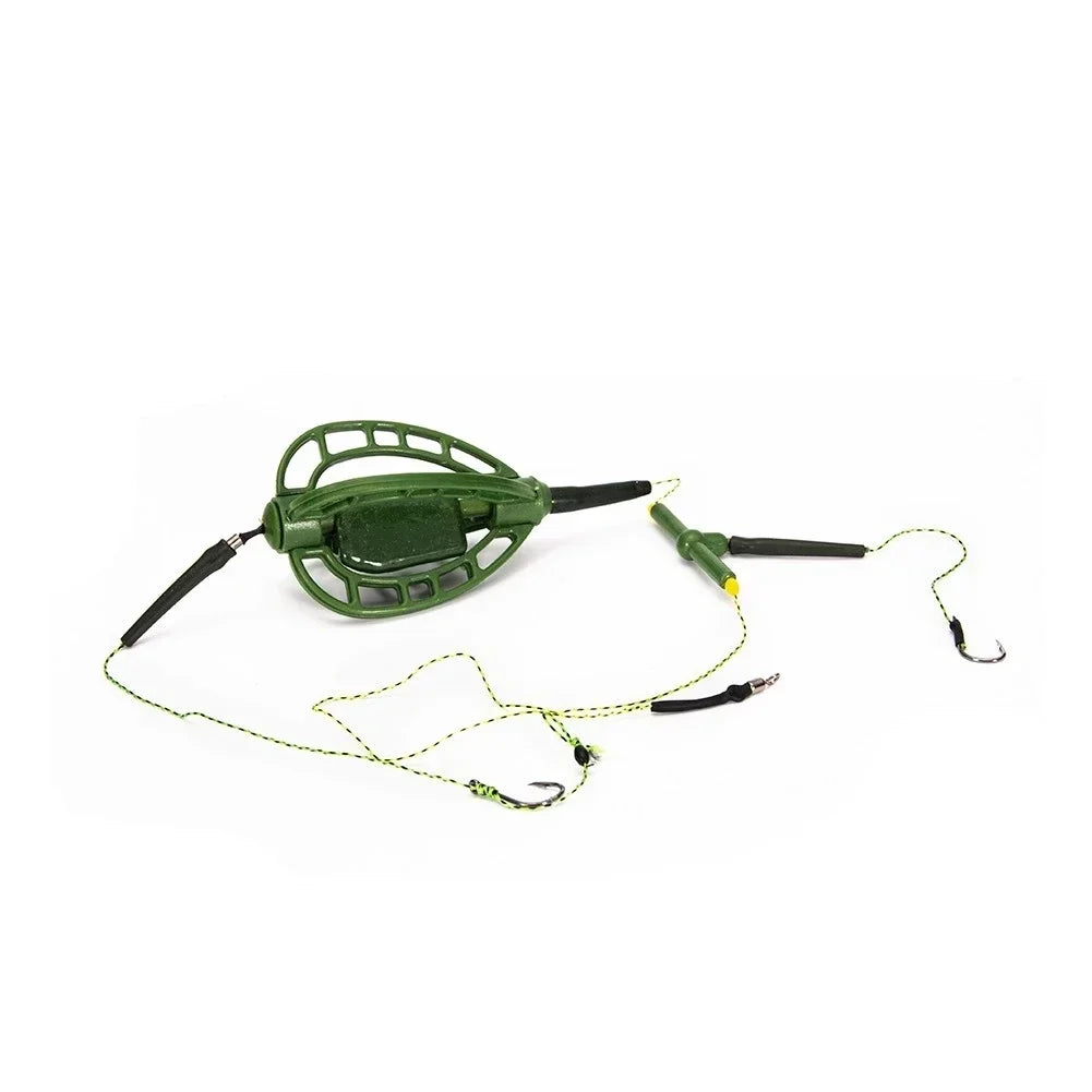 Carp Feeder Cage Rig 35g–48g | European Bait Feeder Set Fishing Feeder Rig Axl