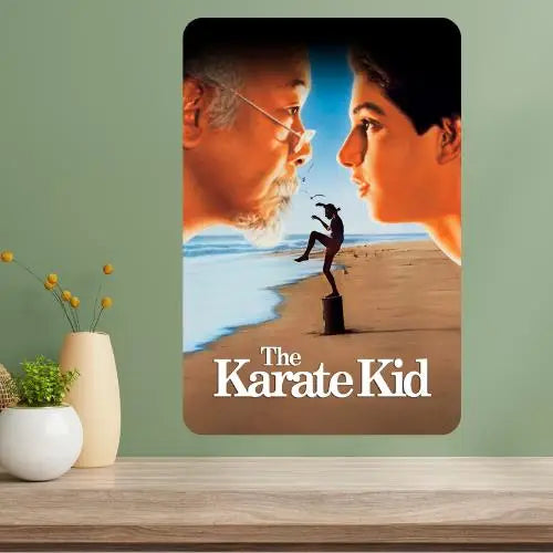 Karate Kid Classic Movie Metal Poster Sign | Vintage Wall Decor Metal Wall Sign Axl aluminum sign aluminum 14x20cm
