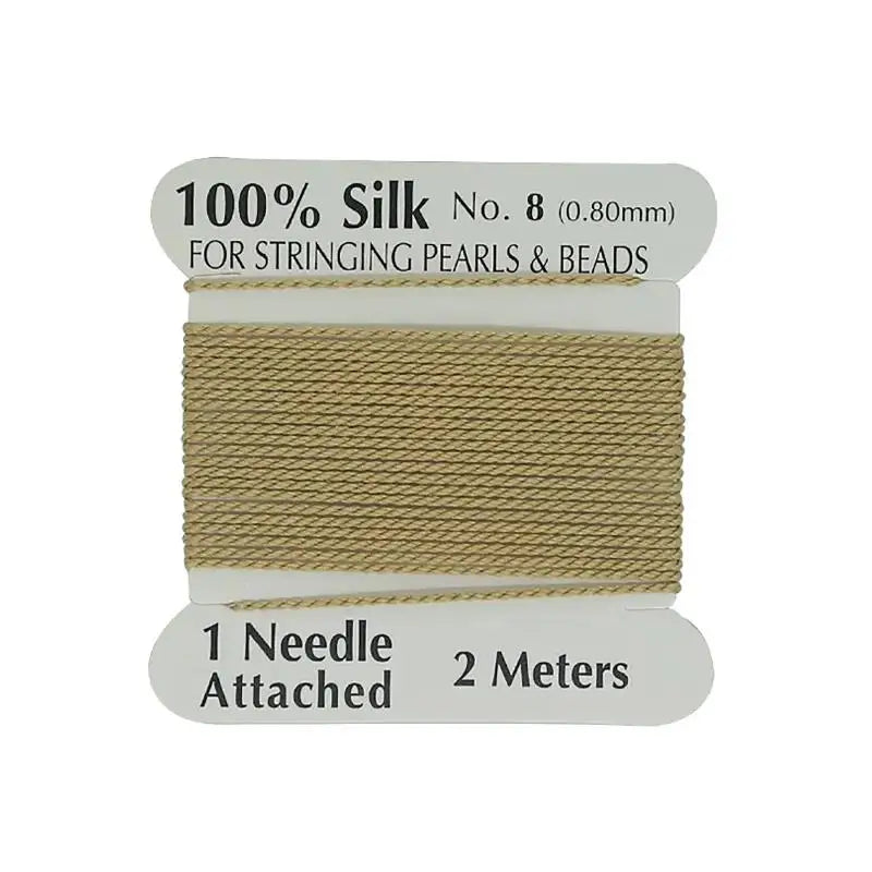 0.8mm Natural Silk Cord 2M – Multicolor DIY Jewelry Making Jewelry Making Cord Axl Gold