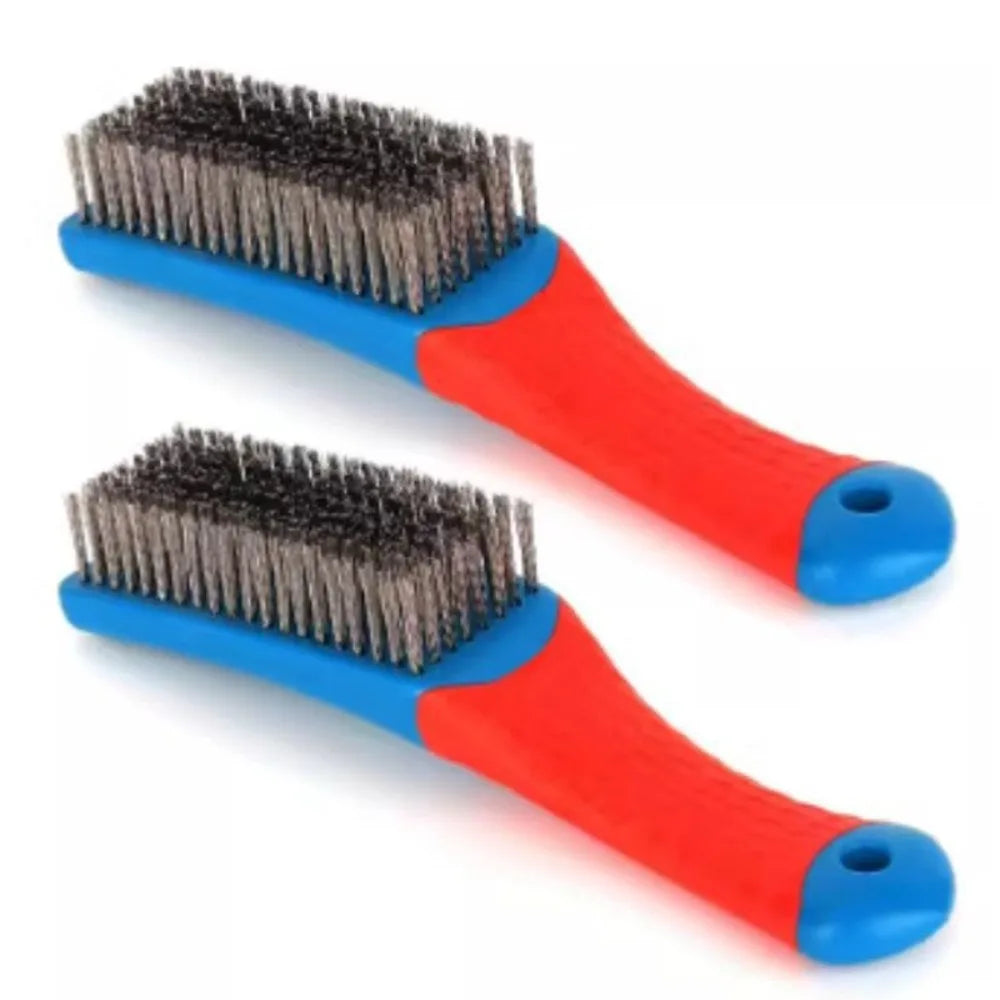 Ergonomic Hand Wire Brush – Steel Bristles, Rust Removal Hand Wire Brush Axl