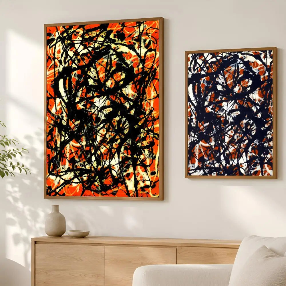 Jackson Pollock HD PVC Wall Art Poster – Self-Stick Decor Wall Art Poster Axl