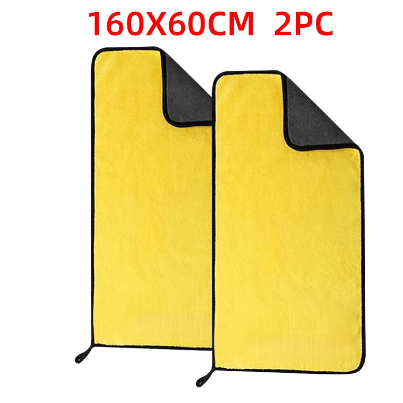 Large Microfiber Car Drying Towel 160x60cm | Super Absorbent Car Drying Towel Axl 160X60cm 2pc