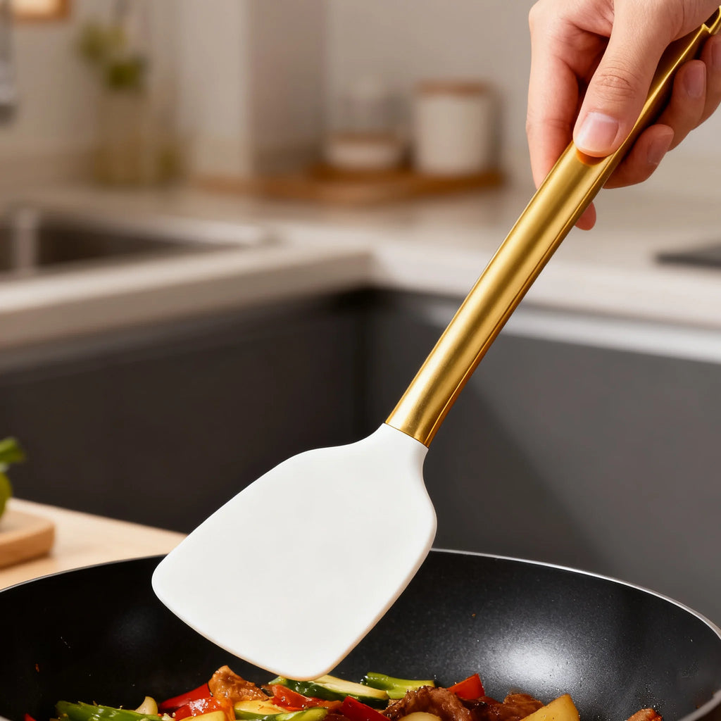 15-Piece Silicone Cooking Tool Set – Spatulas & Spoons Silicone Utensil Set Axl