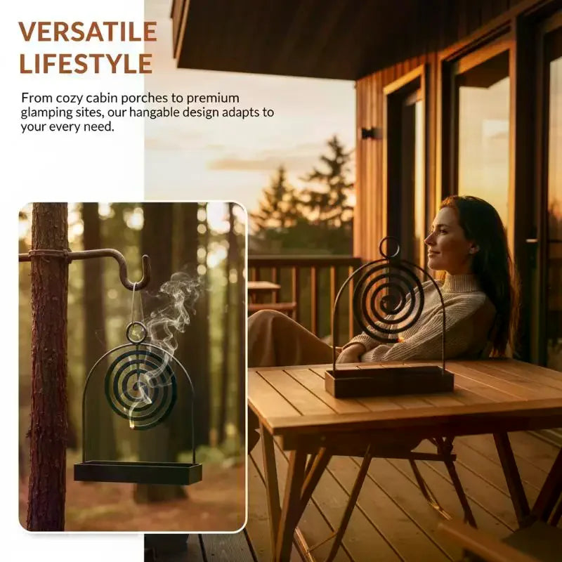 Nordic Iron Mosquito Coil Holder with Ash Tray | Spiral Stand Coil Holder Stand Axl Default Title