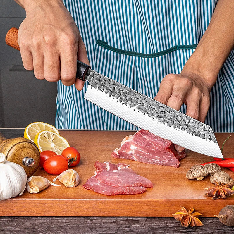 InLeung Damascus Chef Knife – Sharp Stainless Steel Kitchen Blade Chef Kitchen Knife Axl