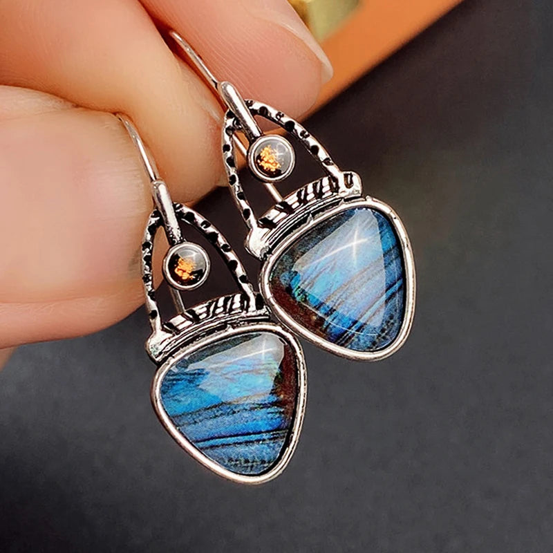 Huitan Geometric Drop Earrings – Punk Vintage Women's Fashion Drop Earrings Axl