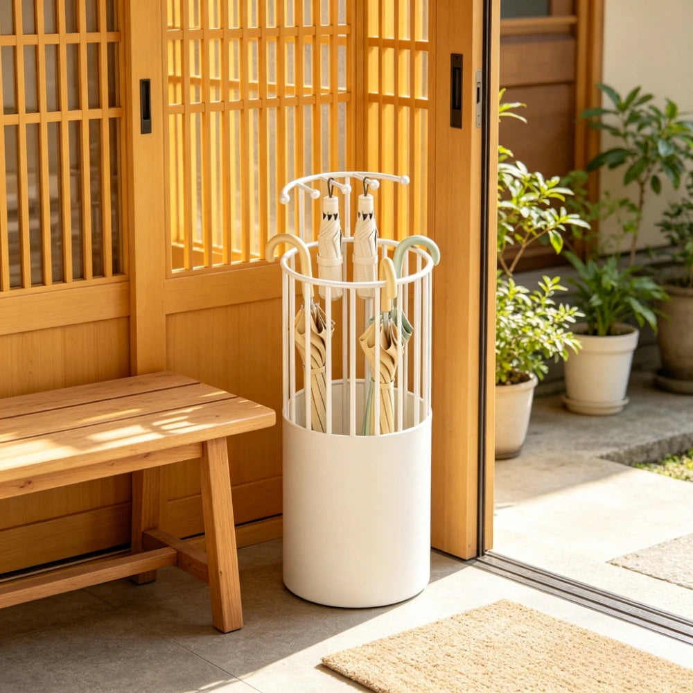 Iron Umbrella Stand – Large Capacity Arc Rack for Entryway Umbrella Stand Axl