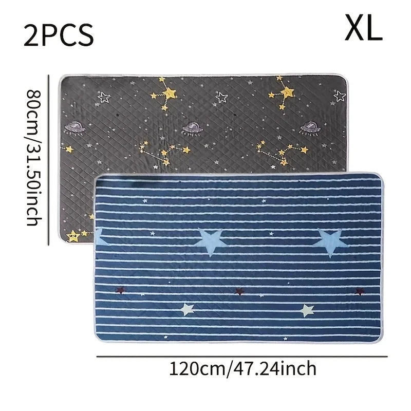KEMORELA 2-Pack Washable Dog Training Mats | Reusable Pet Pad Dog Training Mat Axl 2PCS 120X80cm