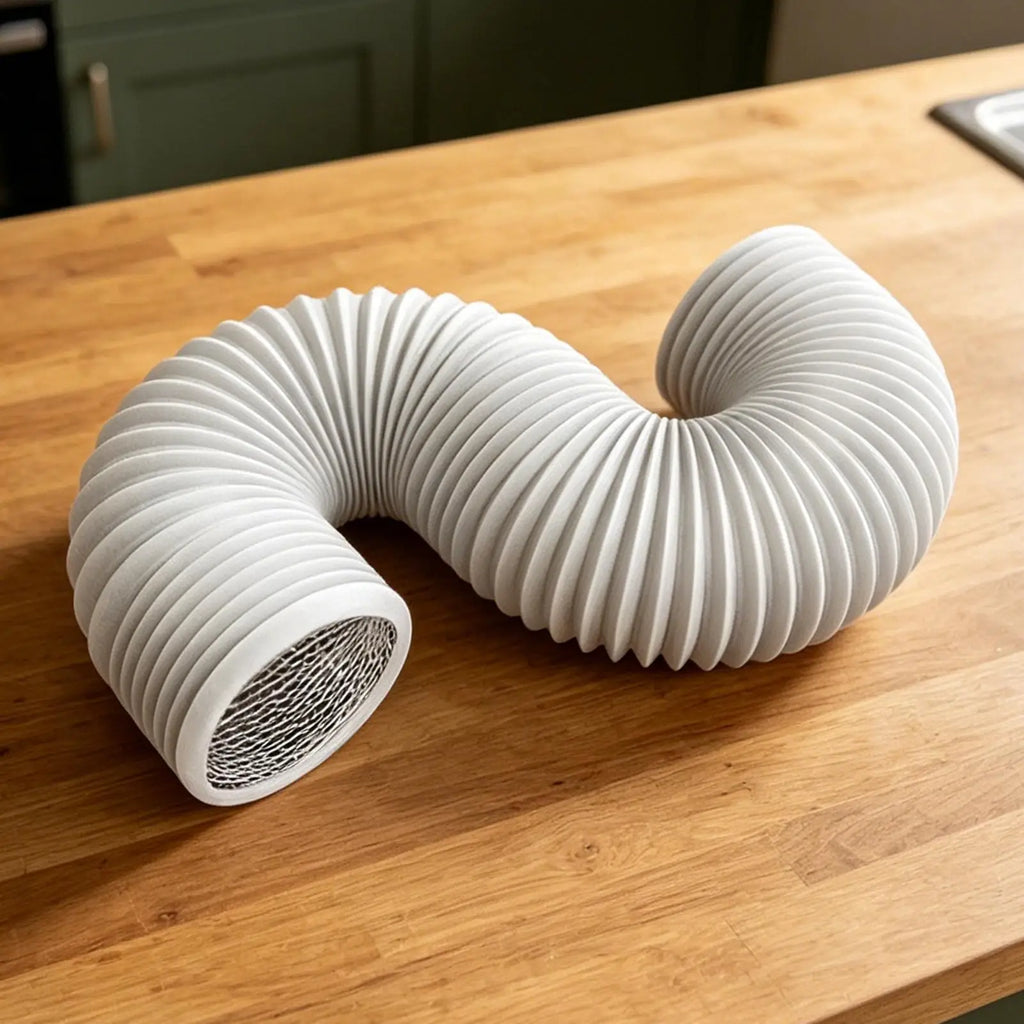 4-Inch Flexible AC Exhaust Hose with Clamps | Aluminum Foil Duct HVAC Ventilation Duct Axl