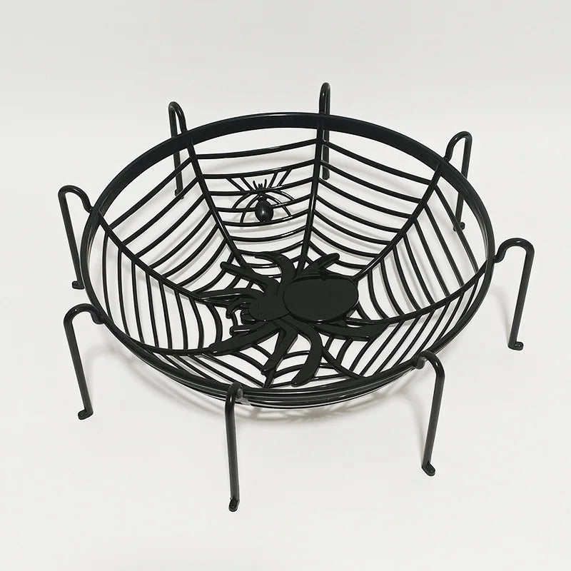 Halloween Spider Web Bowl – Candy Basket & Party Decor Halloween Candy Bowl Axl Black