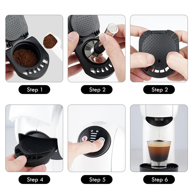 Reusable Coffee Capsule Adapter for Dolce Gusto Powder Tray Coffee Capsule Adapter Axl