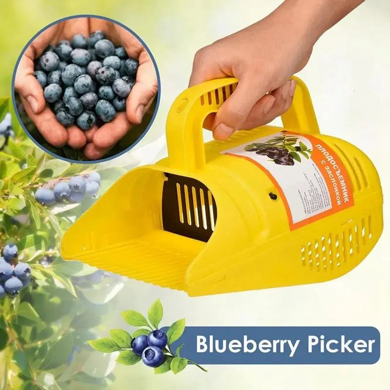 Blueberry Picker Rake – Lightweight Fruit Harvester Scoop Tool Fruit Picker Tool Axl