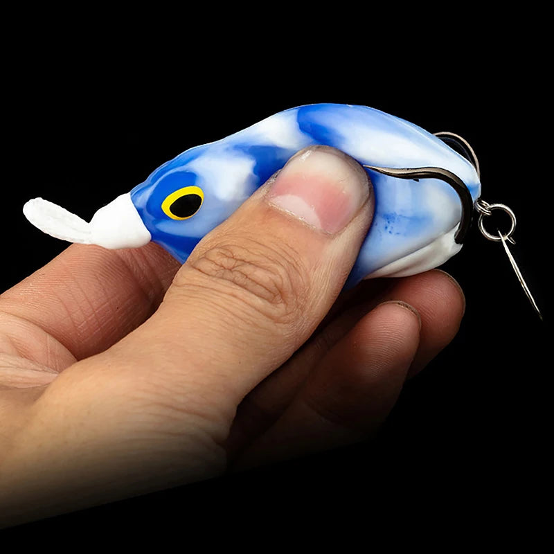 Thunder Frog Soft Lure – Silicone Bionic Frog Bait with Hook Soft Fishing Lure Axl