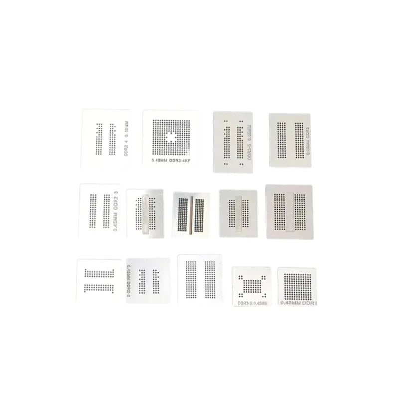 BGA Reballing Stencil Kit – DDR DDR2 DDR3 DDR5 DDR6 DDR7 BGA Reballing Stencil Axl