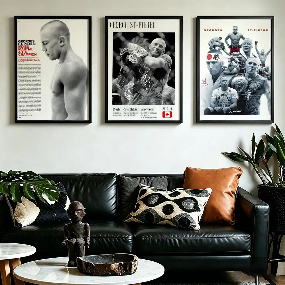Georges St-Pierre HD Wall Poster – Waterproof Sticky Art Decor Wall Art Poster Axl