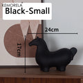 Nordic Ceramic Horse Ornament | Home & Office Decor Gift Ceramic Figurine Axl Black S