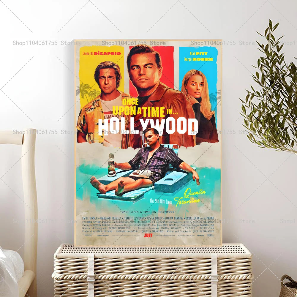 Once Upon a Time in Hollywood Movie Poster Wall Sticker Movie Poster Sticker Axl z2 40x60cm No Frame